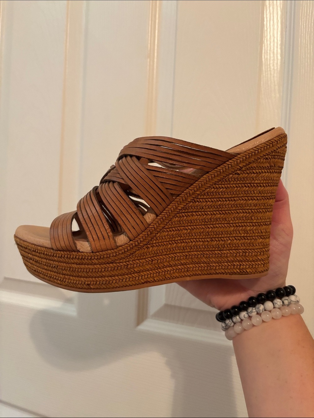 UGG Women's Braided Wedge Sandals - size 8